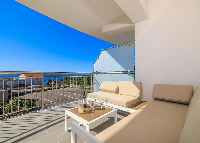 Faszinierendes Mit Grillbereich, Meerblick, Parkplatz, Waschmaschine Crikvenica